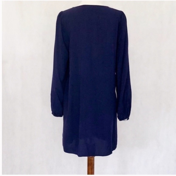 Umgee Long Sleeve Embroidered Tunic Dress - Picture 6 of 8